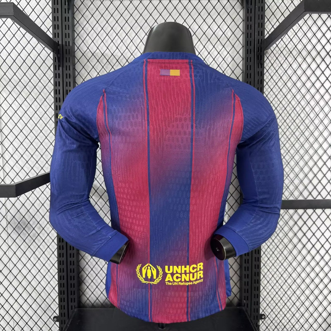 Barcelona Home Long Sleeve Player Football Jersey （可配广告 ）2025/2026