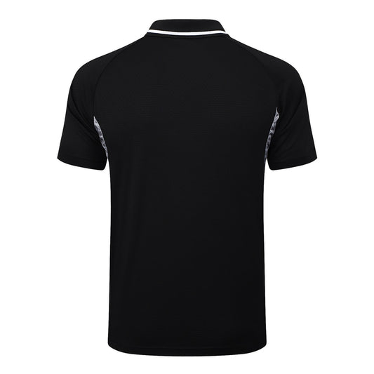 Real Madrid Polo Fans Black Stripe Inkjet Football Jersey 2025/2026