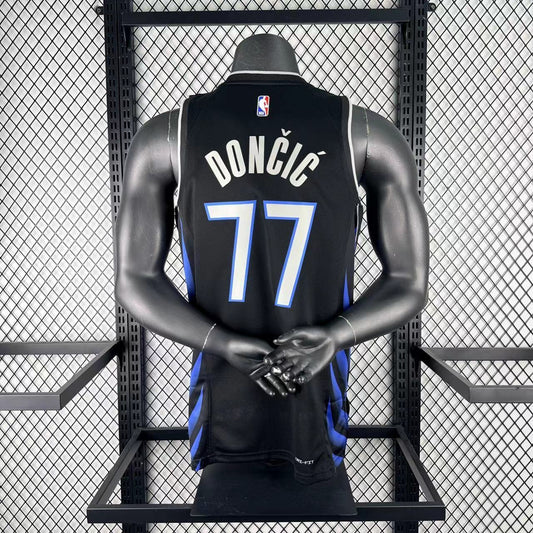 Dallas Mavericks City Edition Black #77 DONCIC NBA Season Jerseys 2026