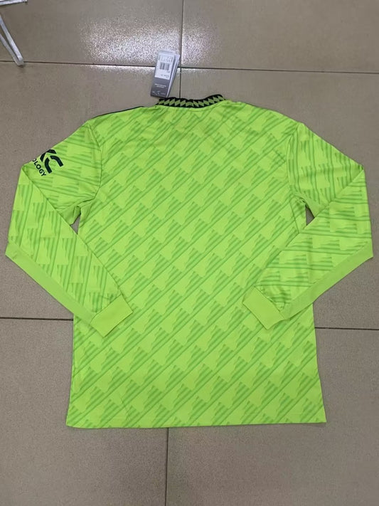 Manchester United 2Rd Away Long Sleeve Fans Football Jersey 2022/2023