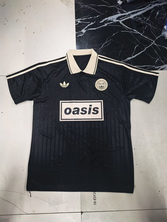 Adidas Clover T-shirt Black Fans Football Jersey 2025/2026