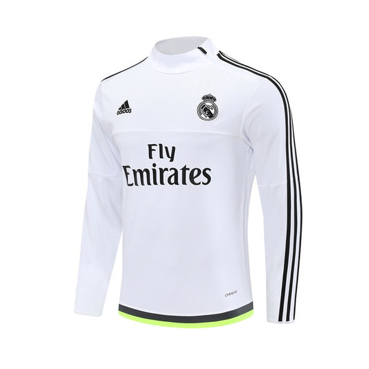 Retro Real Madrid Training Tracksuit White 2015/2016