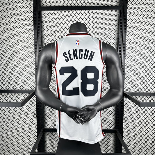 Houston Rockets City Edition White #28 SENGUN NBA Season Jerseys 2025