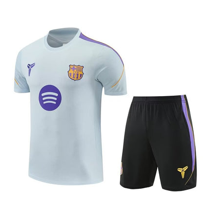 Barcelona Training Fans Kits Cyan Football Jersey 2025/2026 (Kids And Man ) (16-2XL)
