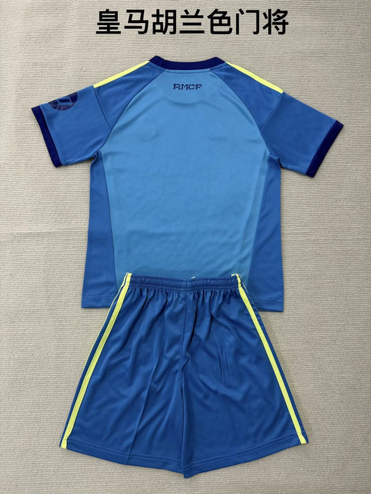 Real Madrid Goalkeeper Fans Blue (Kids And Man 16-2XL) Football Jersey 2026/2027