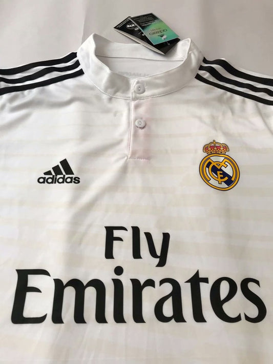 Retro Real Madrid Home Long Sleeve Football Jersey 2014/2015