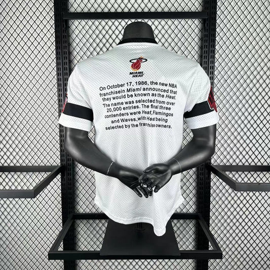 Retro Miami Heat White NBA Season Jerseys 2026