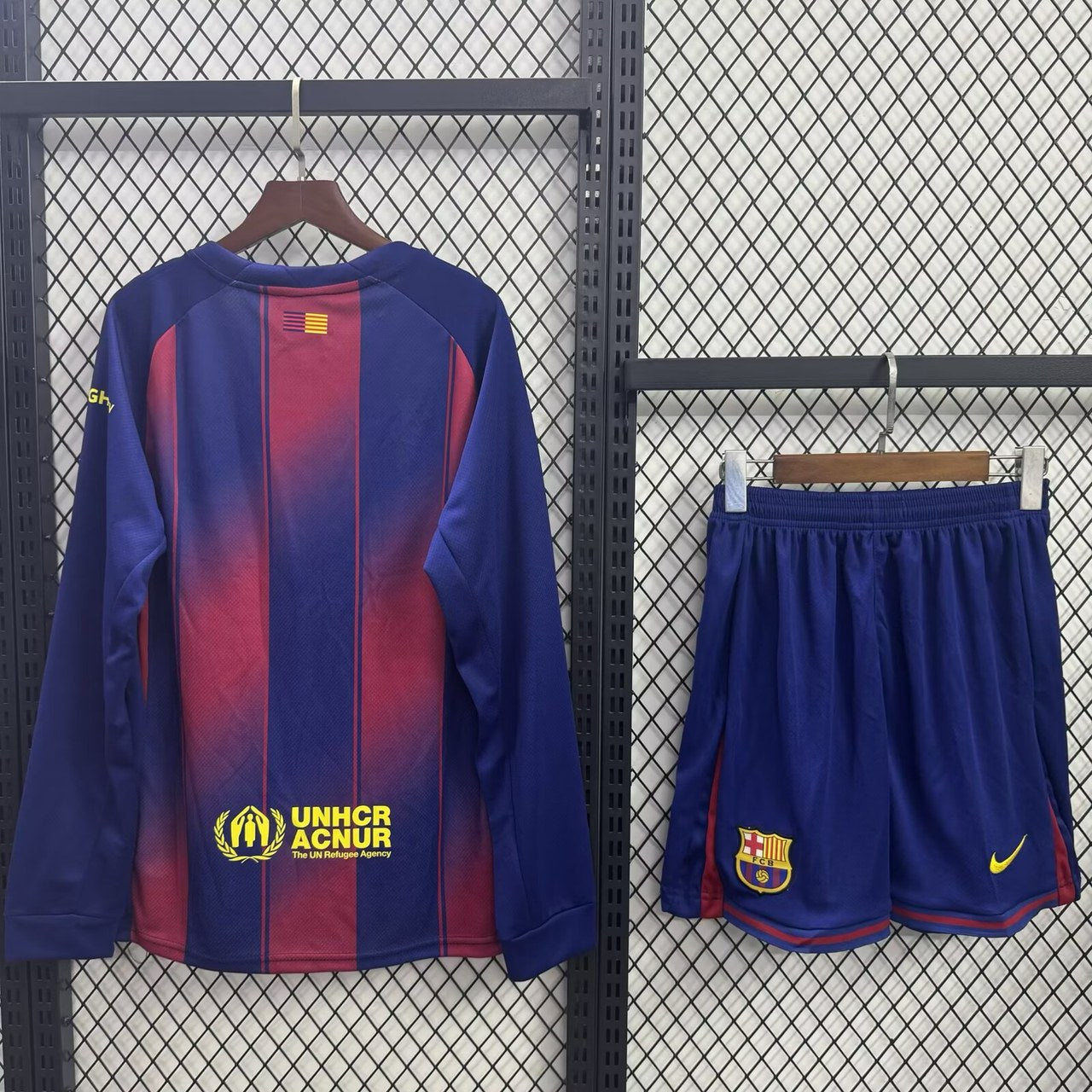 Barcelona Home Long With Pants Sets Fans Football Jersey 2025/2026