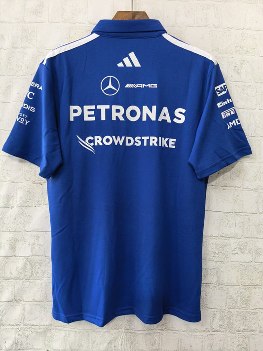 F1 Mercedes-Benz POLO Blue Racing Suit 2026