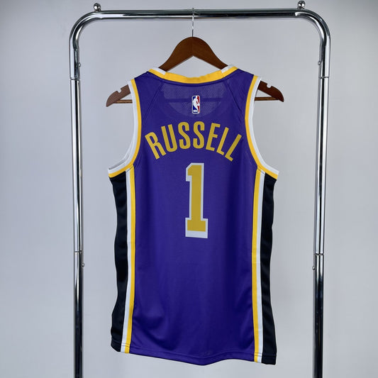 Los Angeles Lakers Jordan Pruple #1 RUSSELL NBA Season Jerseys