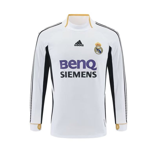 Retro Real Madrid Training White Fans Football Jersey 2006/2007