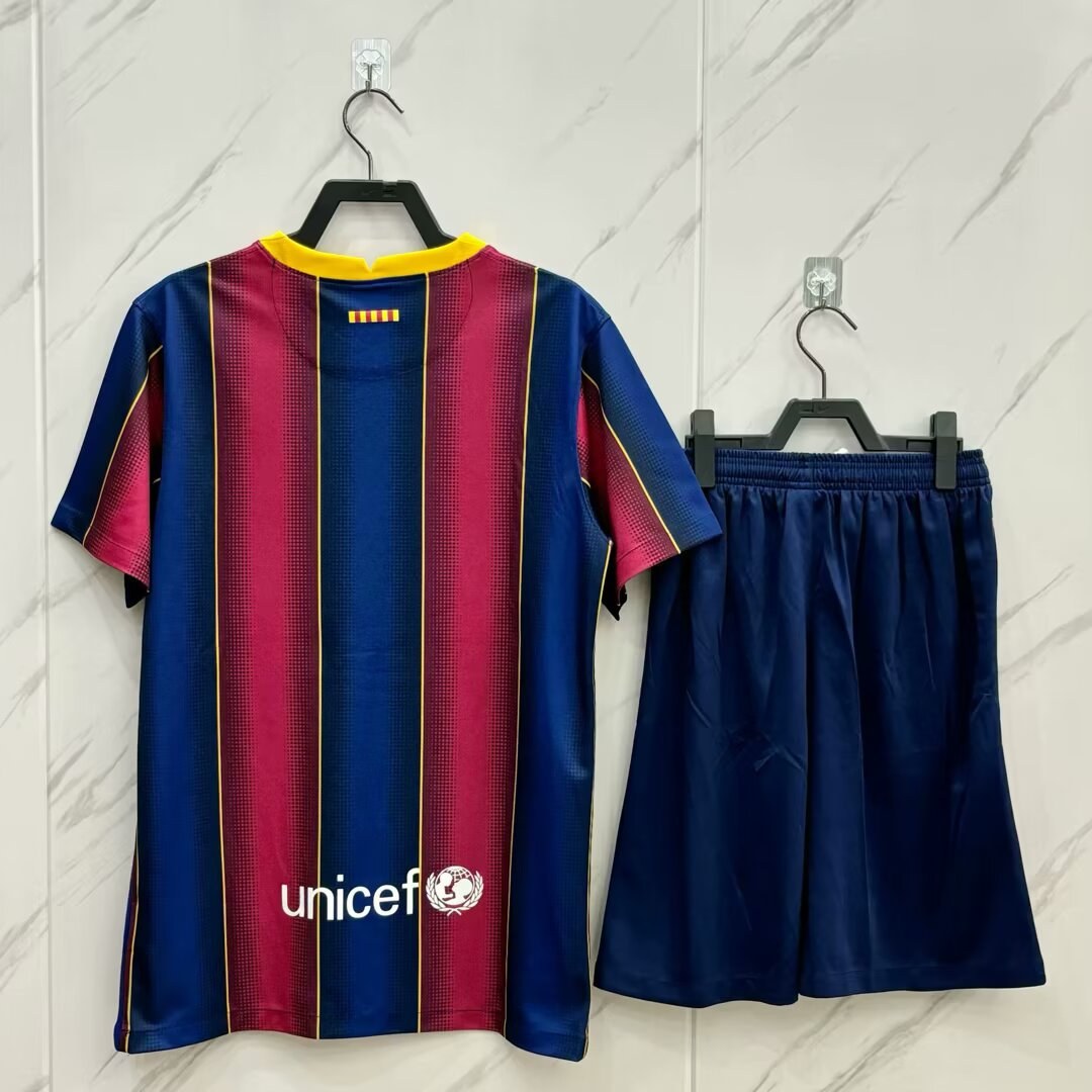 Retro Barcelona Home Kits Suit Fans Football Jersey 2020/2021