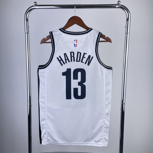 Brooklyn Nets White #13 HARDEN NBA Season Jerseys 2023