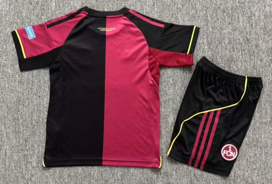 FC Nurnberg Home Kids Fans Football Jersey 2025/2026