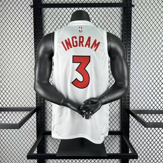Toronto Raptors White #3 INGRAM NBA Season Jerseys 2023
