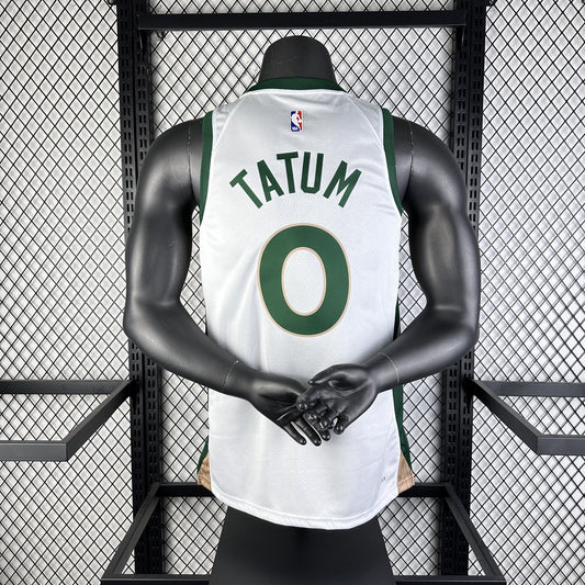 Boston Celtics City Edition White #4 TATUM NBA Jerseys 2024
