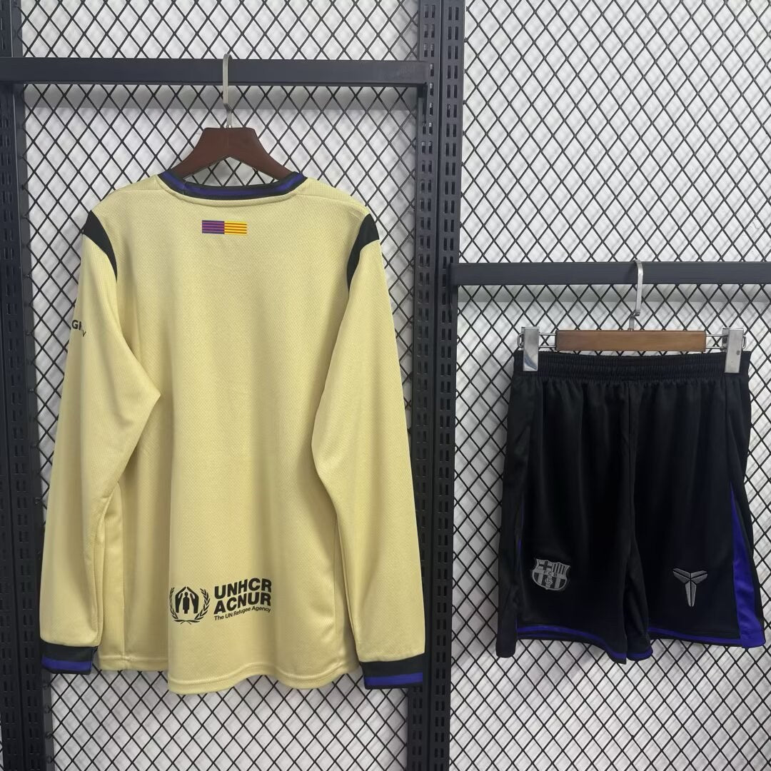 Barcelona Away Long With Pants Sets Fans Football Jersey 2025/2026