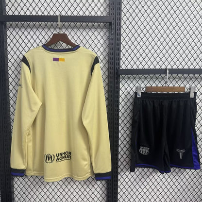 Barcelona Away Long With Pants Sets Fans Football Jersey 2025/2026