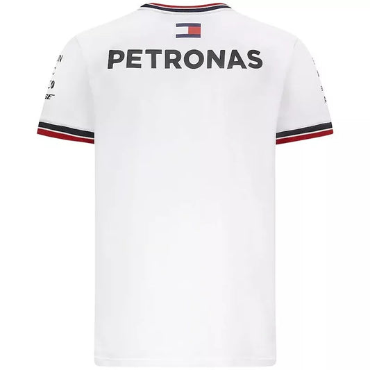F1 Mercedes White Short Sleeve Racing Suit 2021