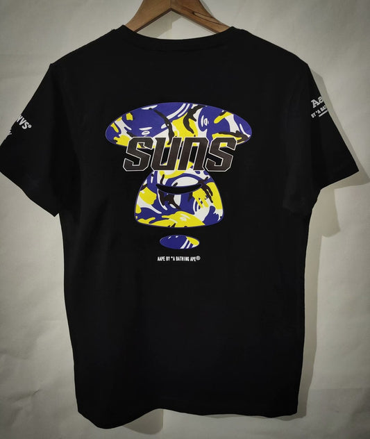 NBA Suns Hot Pressing Black T-shirt