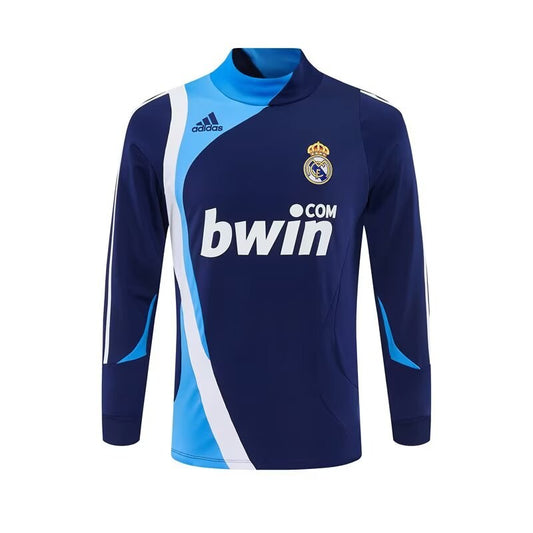 Retro Real Madrid Training Blue Fans Football Jersey 2006/2007