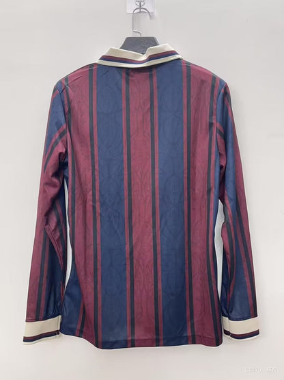 Barcelona Polo 125 Year Special Edition Long Sleeve Fans Football Jersey 2025/2026