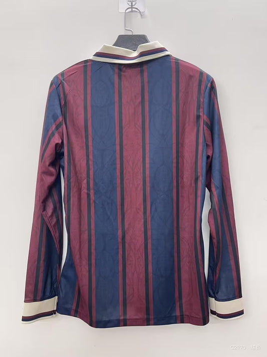 Barcelona Polo 125 Year Special Edition Long Sleeve Fans Football Jersey 2025/2026