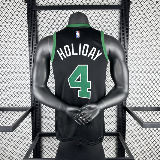 Retro Boston Celtics Black #4 HOLIDAY NBA Jerseys 2023