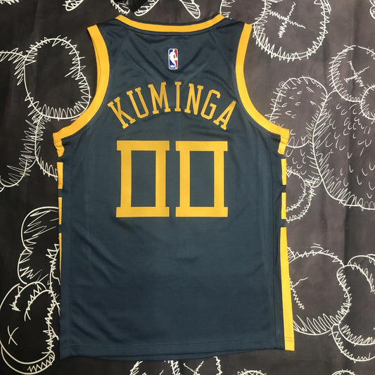 Golden State Warriors Grey Retro #00 KUMINGA NBA Season Jerseys 2018