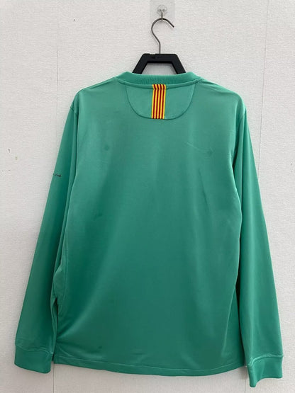 Retro Barcelona Long Away Green Football Jersey 2010/2011