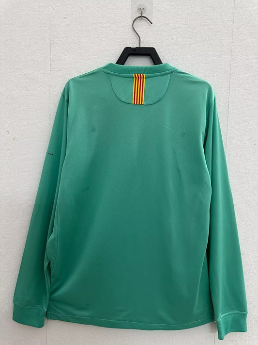 Retro Barcelona Long Away Green Football Jersey 2010/2011