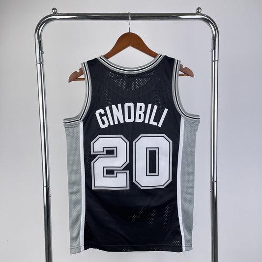 San Antonio Spurs Retro Black #21 GINOBILI NBA Season Jerseys 2002/2003