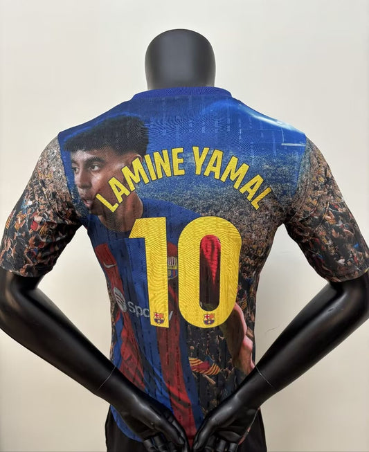 Barcelona Special Edition Player #10 LAMINE YAMAL Football Jersey 2025/2026