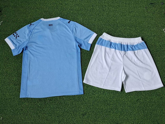 Manchester City Home Player Kids Football Jersey 2025/2026