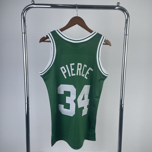 Retro SW Boston Celtics Green #34 PIERCE NBA Jerseys 2007/2008