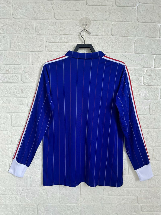 Retro France Home Long Football Jersey 1980/1982