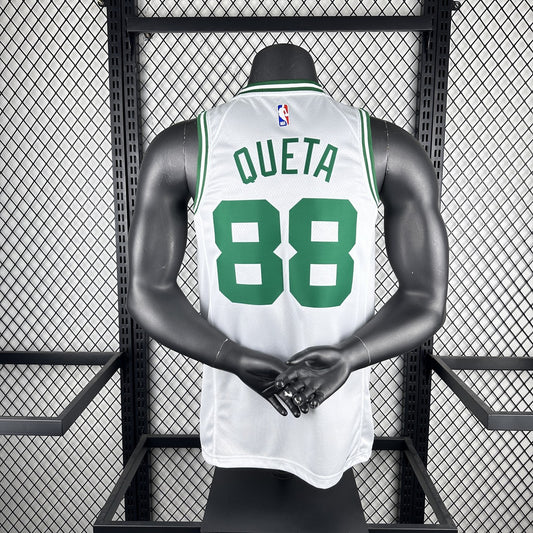 Boston Celtics White #88 QUETA NBA Jerseys