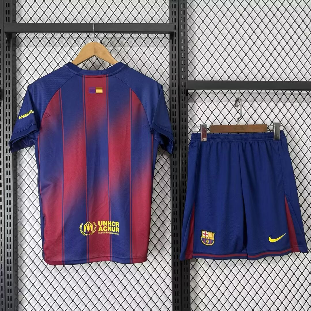 Barcelona Home With Pants Sets Fans Football Jersey 2025/2026