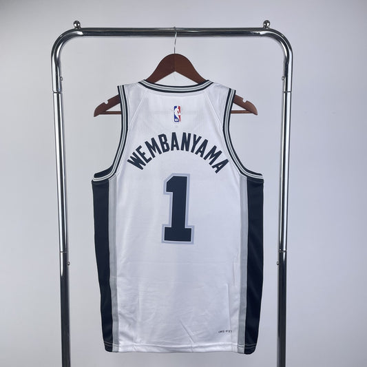 San Antonio Spurs White #1 WEMBANYAMA NBA Season Jerseys