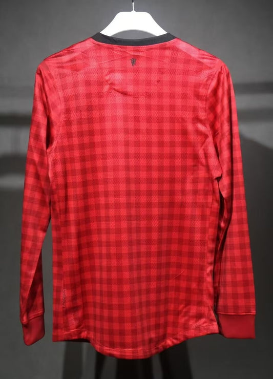 Retro Manchester United Long Player Home Football Jersey 2012/2013