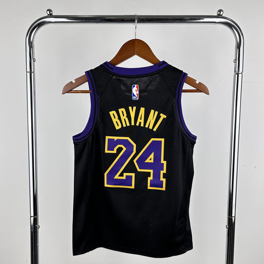 Los Angeles Lakers Kids City Edition Black #24 BRYANT NBA Season Jerseys 2026