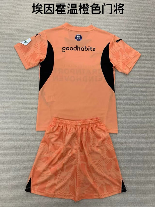 PSV Eindhoven Goalkeeper Kids Football Jersey 2024/2025