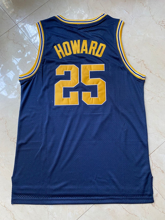 NCAA University Of Michigan # 25 Juwan Howard Dark Blue Jersey