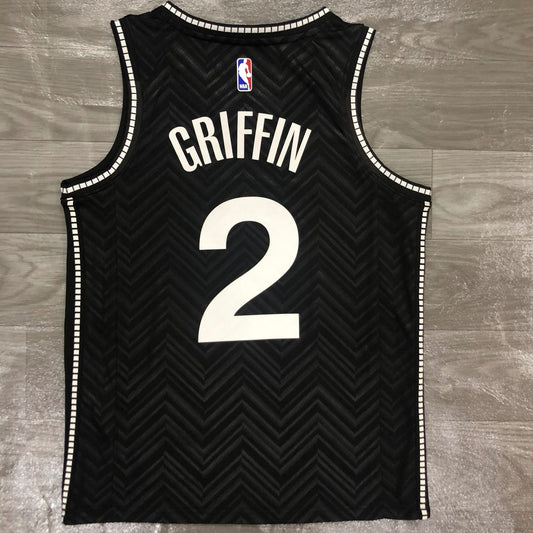 Brooklyn Nets Reward Edition Black #2 GRIFFIN NBA Season Jerseys 2021