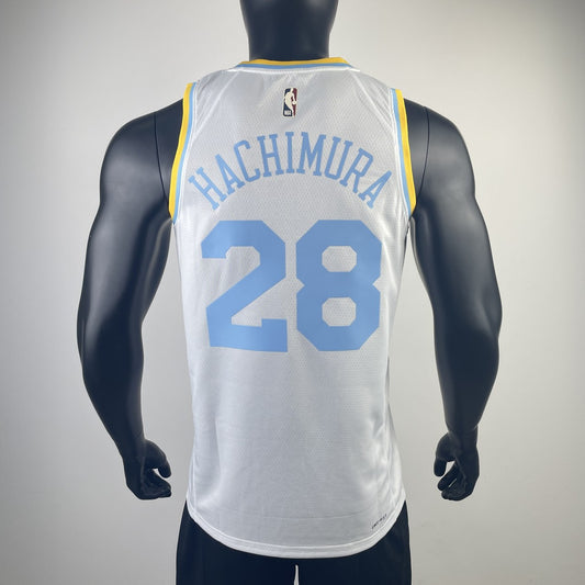 Los Angeles Lakers White #28 HACHIMURA NBA Season Jerseys 2023