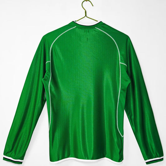 Retro Ireland Home Long Sleeve Football Jersey 2002