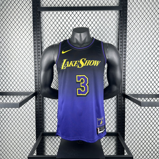 Los Angeles Lakers City Edition #3 DAVIS NBA Jerseys 2025
