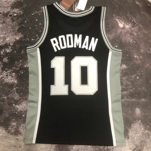 San Antonio Spurs Retro Black #10 RODMAN NBA Season Jerseys 1993/1994