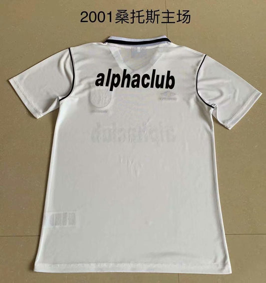 Retro Santos FC Home Fans Football Jersey 2001