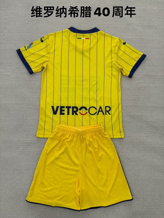 Verona 40 Year Fans Kits Football Jersey 2025/2026 (Kids And Man )